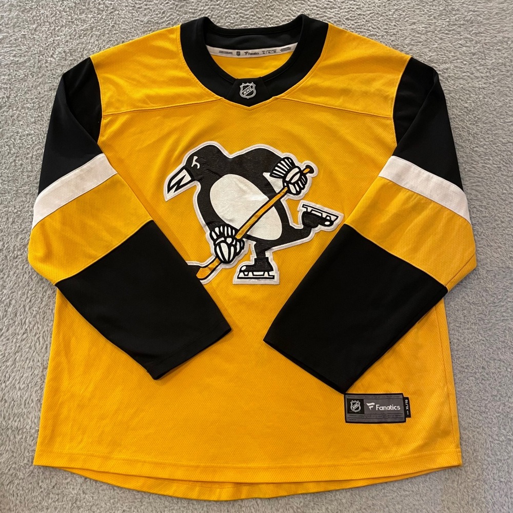 Pittsburgh Penguins Fanatics Jersey Mens XL Embroidered Breakaway Alternate